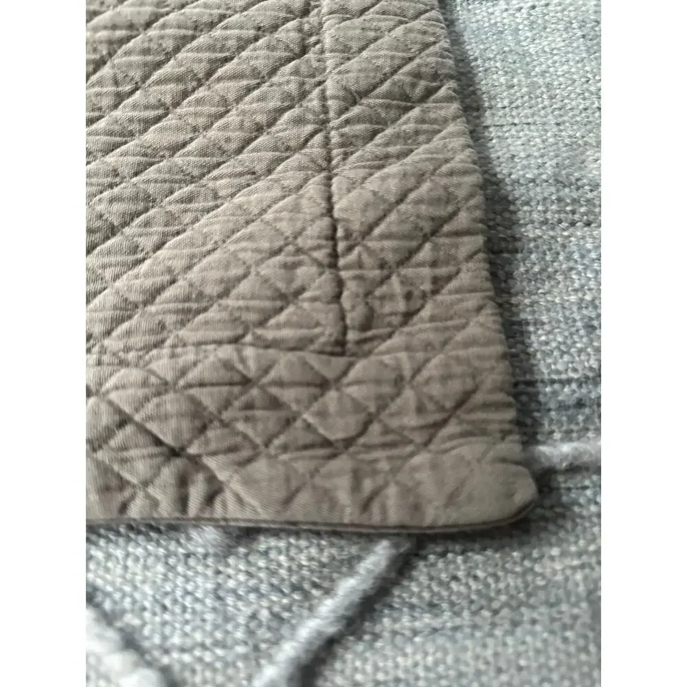Restoration Hardware Vintage-Washed Diamond Matelasse 2 Pillow Shams STANDARD